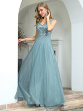 Load image into Gallery viewer, Elegant V Neck A-Line Long Bridesmaid Dress
