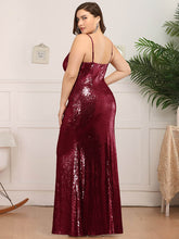 Load image into Gallery viewer, Sexy Spaghetti Straps Fishtail Plus Size Evening Gown

