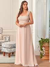 Load image into Gallery viewer, Elegant A Line Chiffon Bridesmaid Dress With Lace Bodice
